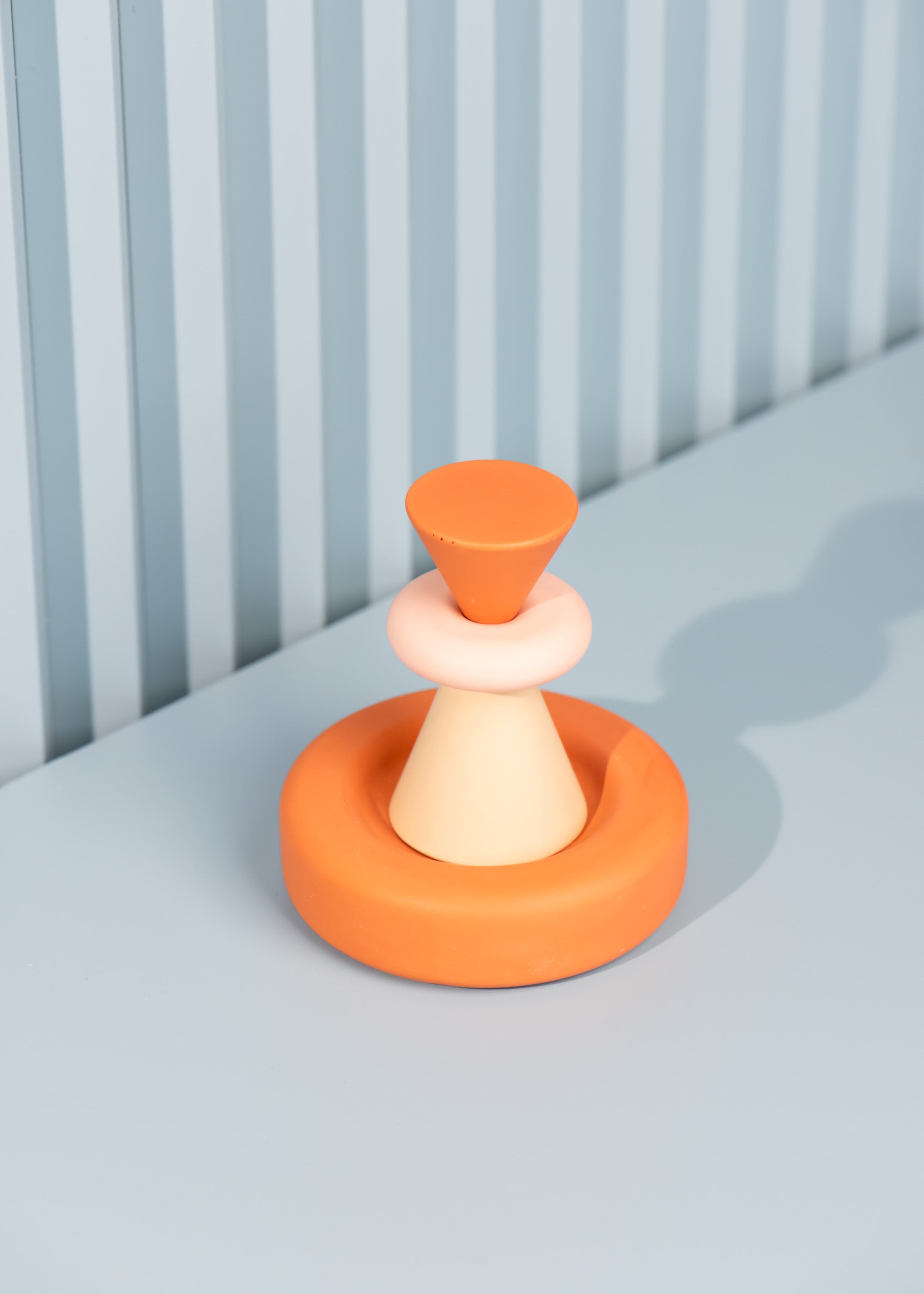 Candle snuffer Rust orange + Taupe