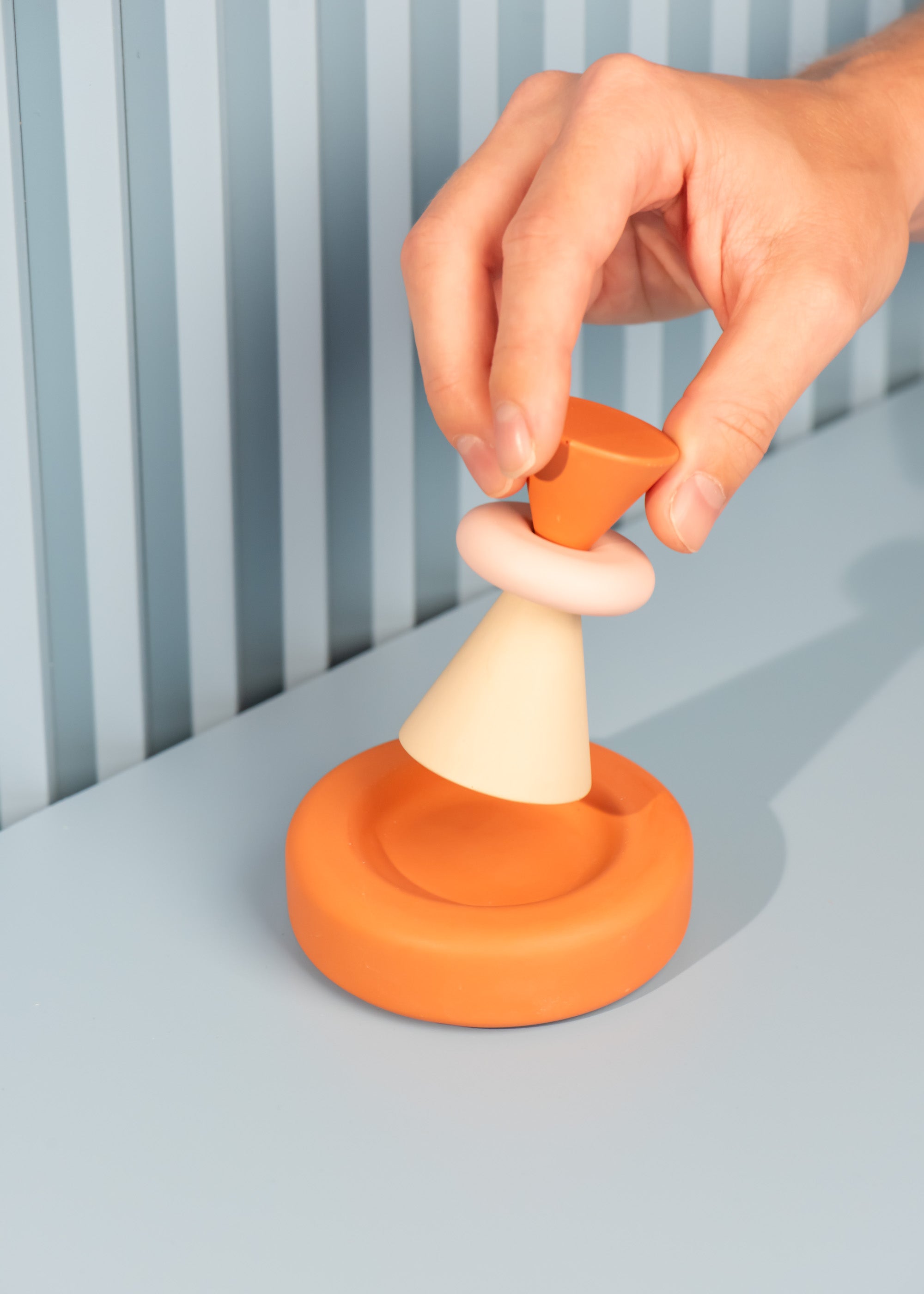 Candle snuffer Rust orange + Taupe