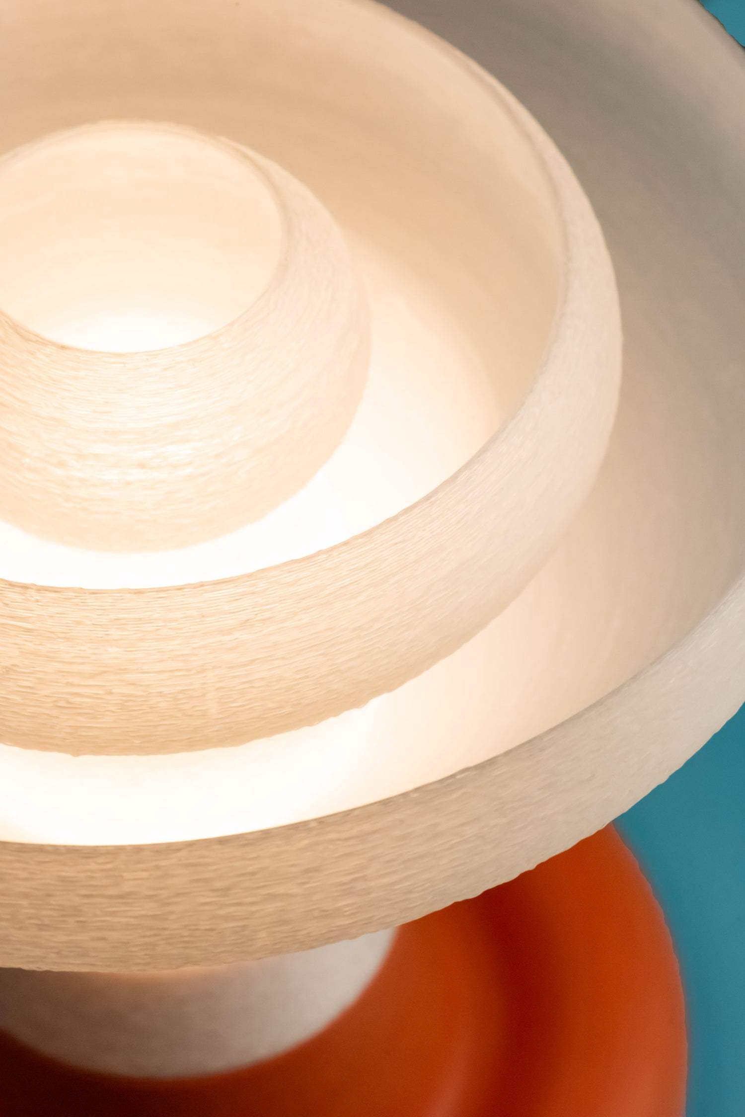 Introvert Table Lamp Rust Orange