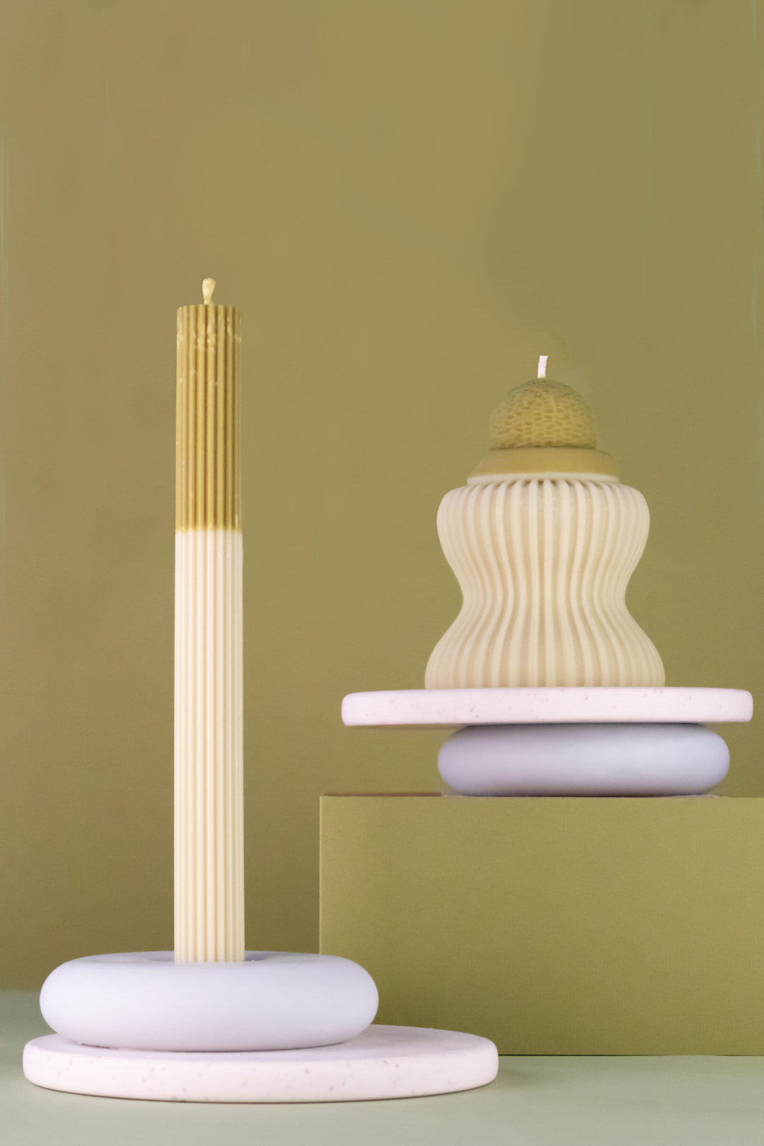 Candleholder Grey blue