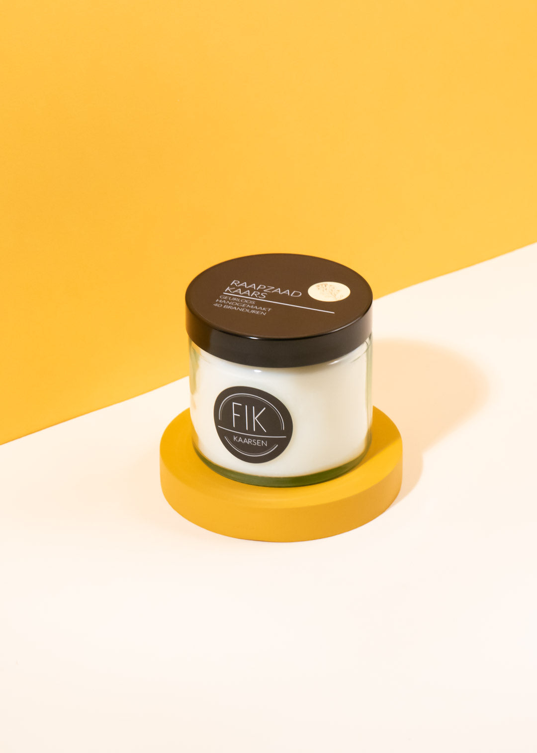 Raapzaad_Kaars_Geurloos_Duurzaam_Houten_Lont