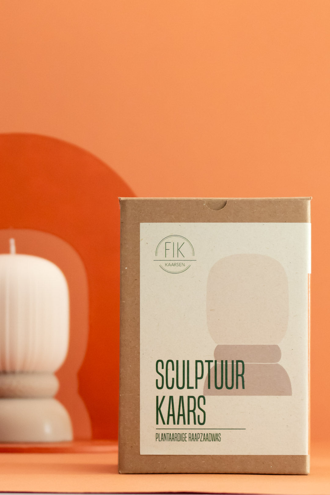 Sculpture Candle Taupe