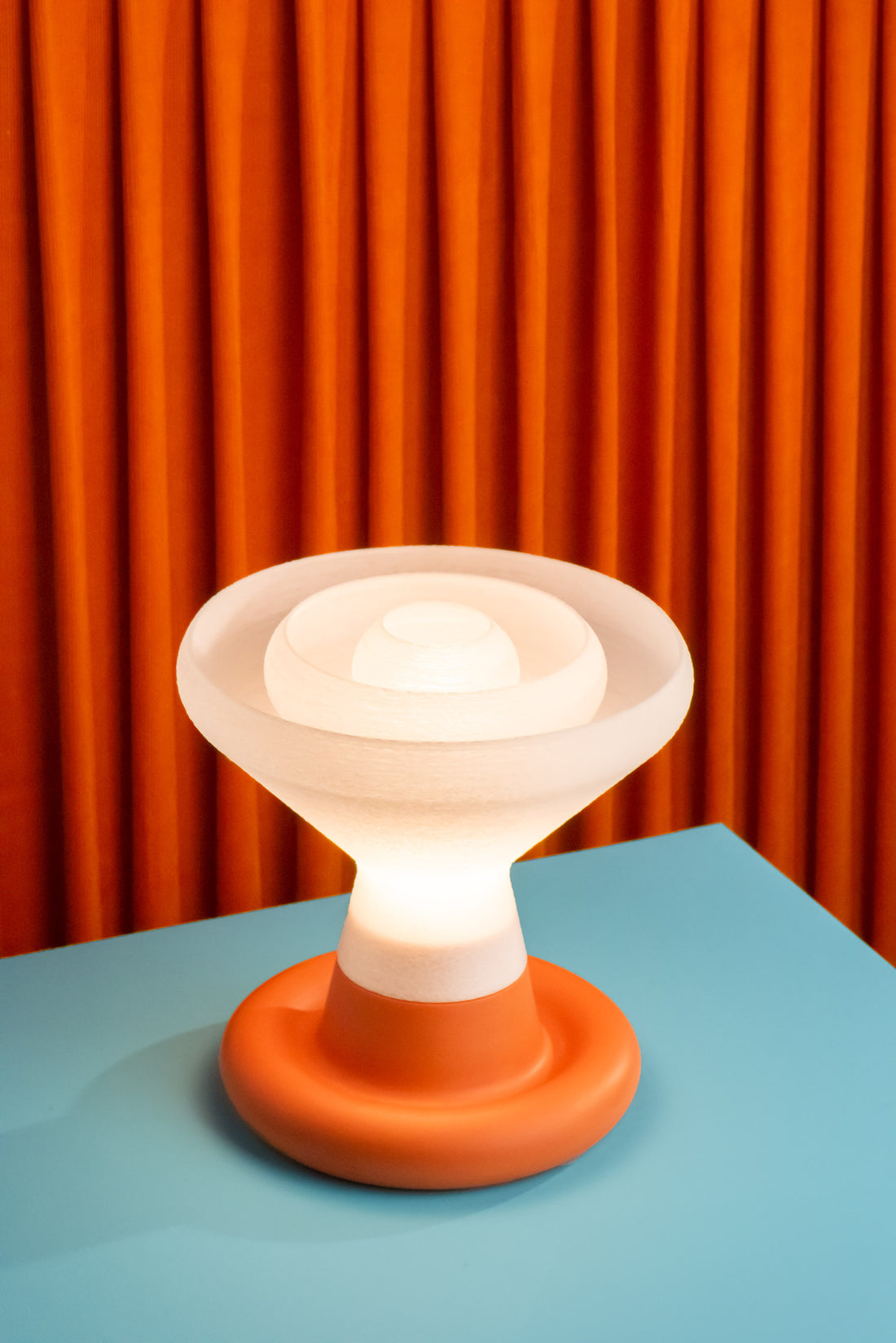 Introvert Table Lamp Rust Orange