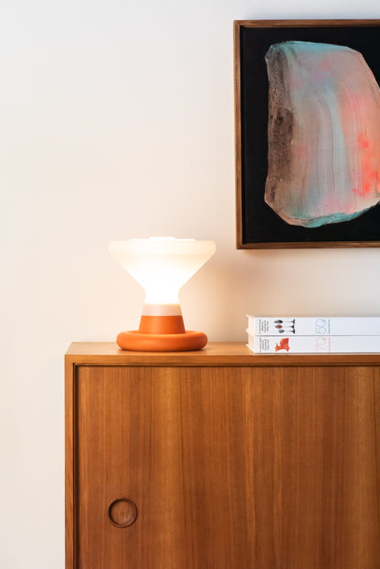 Introvert Table Lamp Rust Orange